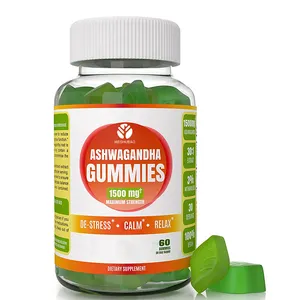 개인 상표 Ashwagandha 거미 기분 지원 Ashwagandha Gummies 잘 잠 Ashwagandha 뿌리 추출물 Gummies