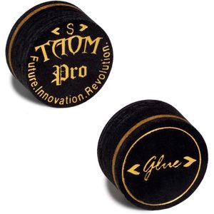 Embout de queue de billard laminé Taom Pro 14 mm, noir, accessoire de billard - Product Image 3