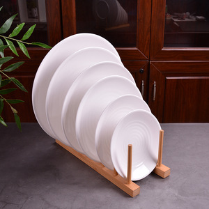 <span class=keywords><strong>Assiette</strong></span> <span class=keywords><strong>plate</strong></span> à steak de style occidental en <span class=keywords><strong>plastique</strong></span> écologique de haute qualité personnalisée <span class=keywords><strong>assiette</strong></span> <span class=keywords><strong>plate</strong></span> ronde peu profonde en mélamine blanche - Product Image 2