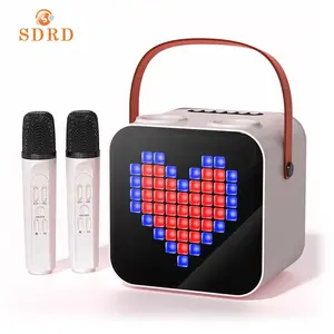 2023 en çok satan SDRD Sp100 karaoke makinesi renk, hoparlör ile taşınabilir mini kablosuz karaoke