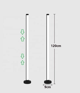 Luz led de esquina de 120cm y 4 pies, lámpara de suelo de color mágico, control por aplicación, ambiente, animación de sonido mágico para deportes de juego - Product Image 2