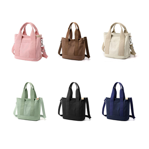 Sac fourre-tout en toile robuste personnalisé avec logo promotionnel, grand format, sac à main bandoulière pour <span class=keywords><strong>femme</strong></span>, sac à bandoulière en toile pour <span class=keywords><strong>femme</strong></span> - Product Image 5