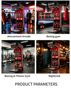Máquina de Juego de Boxeo Electrónica Inglesa que Funciona con Monedas, Popular en Parques de Atracciones y <span class=keywords><strong>Gimnasios</strong></span>, con Luces Intermitentes - Product Image 3