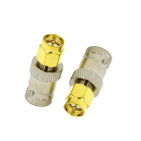 Connecteur coaxial RF en laiton BNC femelle vers adaptateur mâle SMA pour antenne
