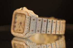 Reloj de Lujo para Hombre, Automático, con Diamantes Moissanite, Cristal de Zafiro Mecánico, Correa de Cuarzo de Moda Premium, Elegante Reloj de Pulsera - Product Image 2