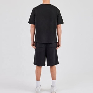 Camiseta informal de manga corta ajustada de verano para hombre, camisa básica versátil con estampado de diseño de punto de color sólido de fibra de algodón/Bambú - Product Image 3