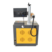 Mini marqueur rotatif rotatif 20w 30w Médailles laser Tages de chien Machine de marquage laser à fibre portable