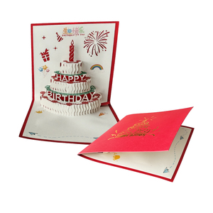 Cartes de remerciement ZY Packaging, enveloppes, boîtes pliées personnalisées, impression couleur CMJN, cartes en carton 3D populaires pour anniversaire - Product Image 5