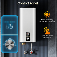 Chauffe-eau électrique mural avec réservoir intérieur émaillé 30L, pour maison, hôtel, camping-car