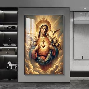 Decoración de Personajes Abstractos Personalizada de Fábrica, Pintura en Porcelana de Cristal Impresa en HD, Decoración del Hogar y Pintura Mural LED - Product Image 5