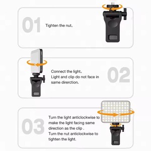Mini Lampe à Clip pour Téléphone Portable Lumière Selfie LED 2700K Dimmable <span class=keywords><strong>Batterie</strong></span> Utilisation Domestique Iphone Samsung <span class=keywords><strong>Huawei</strong></span> pour Smartphones - Product Image 4