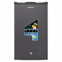 Mini-réfrigérateur 90L à économie d'énergie, 1 porte, silencieux, compact, avec refroidisseur supérieur indépendant, faible niveau sonore, pour dortoir, bureau, appartement