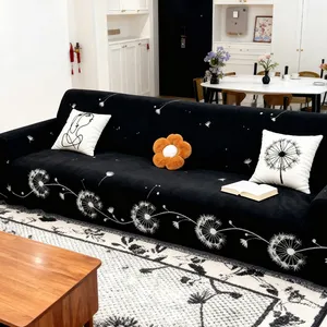 Housse de canapé trois places Chenier haut de gamme, imprimé floral pissenlit, universelle toutes saisons, protection intégrale, résistante à la saleté, facile d'entretien - Product Image 1