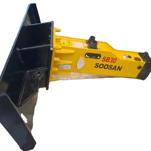 เครื่องไฮดรอลิกเบรกเกอร์แบบกล่อง SB 30พร้อมแผ่นสเตอร์ลื่นไถลส่วนประกอบหลักของเครื่องยนต์สำหรับรถขุดขนาด2.5-4.5ตันและรถตักบ๊อบแคท - Product Image 1
