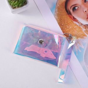Monedero Transparente de PVC con Purpurina e Impermeable con Llavero |   Mini Cartera Transparente para Niñas, Accesorio para Mochila Infantil - Product Image 6