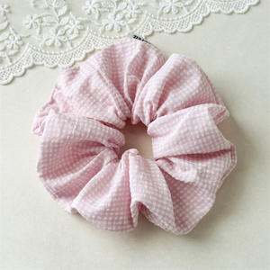 Bandeau à cheveux surdimensionné à carreaux pour femmes, en tissu doux couleur bonbon, élastique, pour femmes et filles - Product Image 5