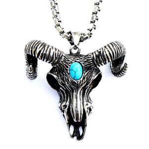 New Hell Demon Baphomet Pendant BCD48-82 <strong>Pentagram</strong> Pan God Skull <strong>Goat</strong> <strong>Head</strong> Stainless Steel Metal Casting Custom TRENDY Necklace - Product Image 2