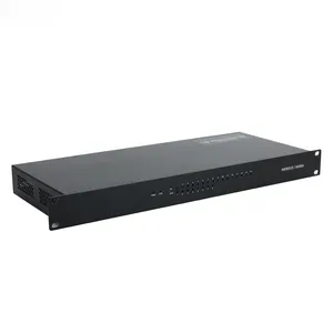 1U 19 inch rack mount enclosure chassis with grilles and lateral ventilation holes