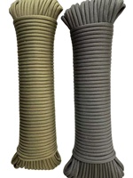 Cordon de parachute tressé en nylon haute résistance et haute résistance à l'abrasion à 7 brins, diamètre 4 mm, marque HuaRui, bobine personnalisée en usine