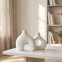 Ensemble de vases simples, paire de décorations esthétiques pour la pièce, vases en céramique, arrangements floraux, articles décoratifs pour la maison