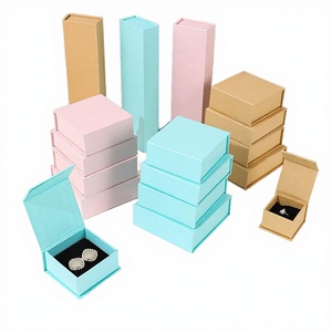 Caja de Regalo Magnética con Tapa Abatible para Joyería, con Forro de Esponja, para Anillos, Relojes y Perfumes, Directo de Fábrica, en Rosa y Negro - Product Image 2