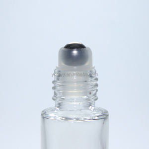 5ml10ml 15ml 20ml Rollo de aceite esencial cosmético transparente redondo o cuadrado en vial de botella de vidrio - Product Image 4