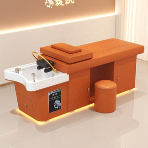 Hair Wash Thai Head Massage Shampoo Bed for Barbershops Scalp Care Massage Bed with LED <b>Light</b> - Product Image 4