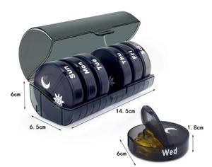 Tổ chức thuốc hàng tuần 7 ngày 2 lần một ngày trường hợp thuốc lớn hàng ngày cho thuốc viên Vitamin Cá hộp thuốc dầu - Product Image 5