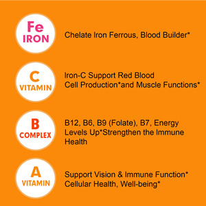 Gotas de <span class=keywords><strong>hierro</strong></span> líquido vegano, complejo de vitamina B, suplemento sanitario de alta potencia, soporte <span class=keywords><strong>para</strong></span> glóbulos rojos, recuperación de <span class=keywords><strong>la</strong></span> fatiga de <span class=keywords><strong>la</strong></span> <span class=keywords><strong>anemia</strong></span> - Product Image 3