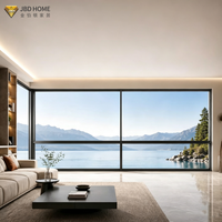 Fenêtre coulissante horizontale en alliage d'aluminium certifiée NFRC avec moustiquaire en acier inoxydable, rupture de pont thermique et verre Low-E pour usage extérieur moderne