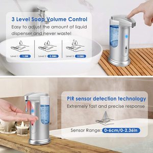 Automatische Zeepdispenser Zeepbakje Zeepdispenser Touchless Infrarood <span class=keywords><strong>Motion</strong></span> Sensor Zeepdispenser - Product Image 4