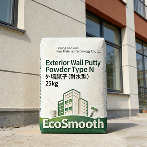 ผงโป๊วผนังภายนอก <span class=keywords><strong>ทน</strong></span>ทานต่อการสึกหรอ กันน้ำ <span class=keywords><strong>ทน</strong></span>ต่อสภาพอากาศ บรรจุถุง 25 กก. วัสดุผงแคลเซียมเข้มข้น - Product Image 2