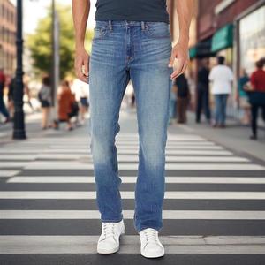 READY CLOTH Men's <b>Jeans</b> Pants Classic <b>Slim</b> Straight Skinny <b>Jeans</b> Fashionable Casual Men's <b>Jeans</b> - Product Image 1
