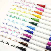 Marqueurs effaçables magnétiques pour tableau blanc, 12 couleurs, pointe fine, faible odeur, stylos effaçables à sec pour enfants, enseignants, salle de classe, peinture