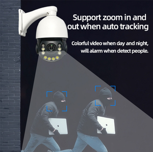 <span class=keywords><strong>Wifi</strong></span> PTZ 20x Zoom <span class=keywords><strong>IP</strong></span> CCTV máy ảnh 8MP 4k tự động theo dõi An ninh hai cách âm thanh ngoài trời tầm nhìn ban đêm giám sát 360 máy ảnh - Product Image 2