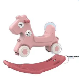 Animal poney motorisé multifonctionnel en plastique à monter Jouets pour enfants Jouet à monter pour bébé