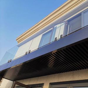 Seguridad en la construcción, 10mm, 12mm, vidrio templado endurecido, valla de vidrio para exteriores, sistema de barandillas de balcón, valla, barandilla de escalera, balaustre de vidrio - Product Image 5