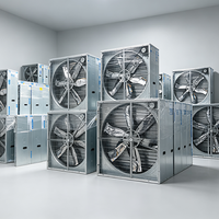 Ventilateur d'extraction mural à taille variable de 56 pouces 1500 kW pour élevages avicoles, avec garantie de 2 ans et support en ligne pour les fermes avicoles