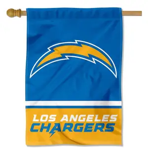 Benutzer definierte gute Qualität San Diego Ladegeräte Haus flagge 70*100cm/28*40 Zoll alle American Football Haus Flagge