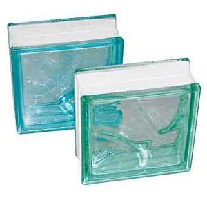 Accessoires d'intérieur en brique de verre ondulée Aquamarine 19X19 pour une esthétique améliorée - Product Image 1