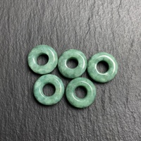 Perles rondes en jadéite naturelle, grandes perles à trou pour la fabrication de bracelets et colliers DIY, accessoires en gros