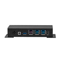 Systèmes de point de vente métalliques, concentrateur USB externe, alimentation 12V 24V, hub USB noir, logo personnalisé pour point de vente