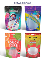 Staande ritssluitingszak, hersluitbaar, doypack, food grade, transparant venster, geplooide bodem, verpakking voor snacks, snoep, koffie, thee, gedroogd fruit