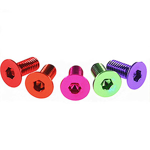 สกรูอะลูมิเนียมสีสันสดใสแบบหัวหกเหลี่ยมจม M2 M3 M4 M5 M6 สำหรับของเล่น RC - Product Image 4