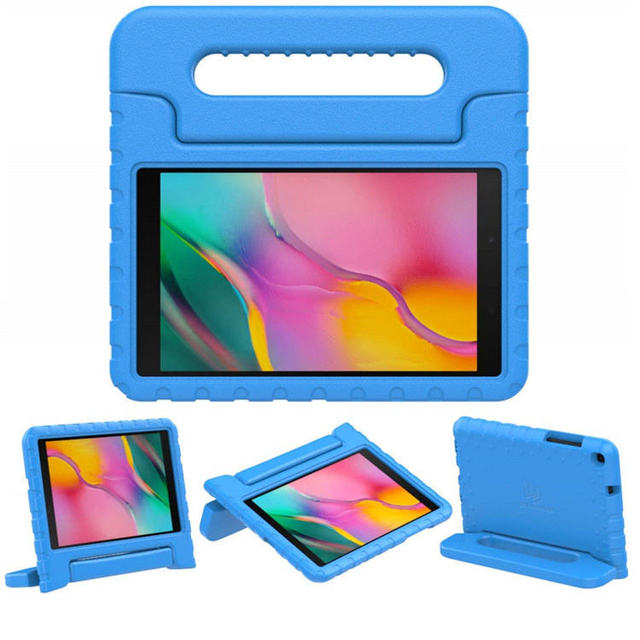 Cartoon Eva Shockproof Blue Kids Tablet Cover Case for Ipad 10th Gen Air 4 5 10.9 Inch Case With Handle