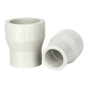 Reductor de tubería Rongsheng PPH D50x40 S5, accesorio de plástico blanco para tuberías compuestas - Product Image 1