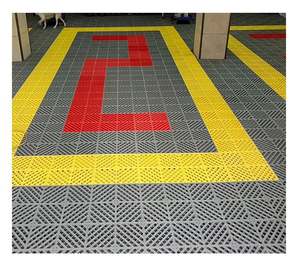 Portable <b>Plastic</b> Garage <b>Flooring</b> Tiles Anti Slip PP Floor Mat Drain Grate For Car Wash Shop - Product Image 6