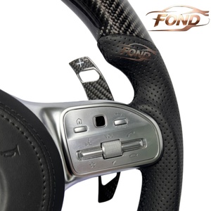 Volant sport en fibre de carbone personnalisé avec LED pour Mercedes-Benz <span class=keywords><strong>W204</strong></span> W205 W207 W212 W221 Classe A Classe E Classe S CLA CLE CLS <span class=keywords><strong>AMG</strong></span> - Product Image 4