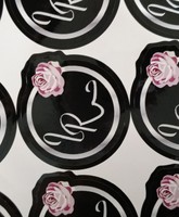 Autocollants ronds en papier autocollants avec logo cosmétique imprimé en usine, imperméables, EXW, gaufrés, prix bas, recyclables