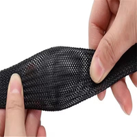 Manchon tressé en PET extensible, ignifuge, résistant aux hautes températures, résistant à l'abrasion, bonne élasticité, grade 150 VW-1